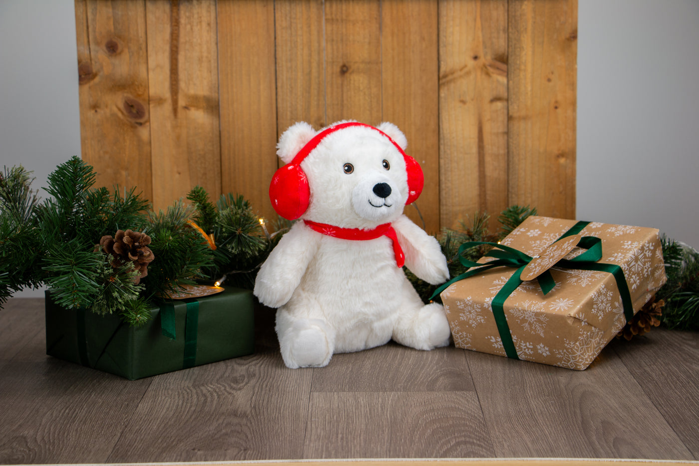 Olwen Christmas Bear Festive Dog Toy by Ancol