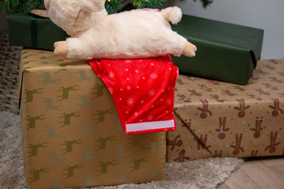 Paloma Pig in Blanket Festive Dog Toy by Ancol