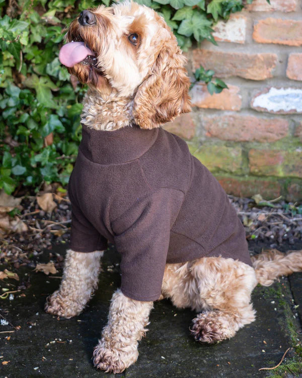 Pawsome Suits 2-Leg Fleece Dog Suit - Brown