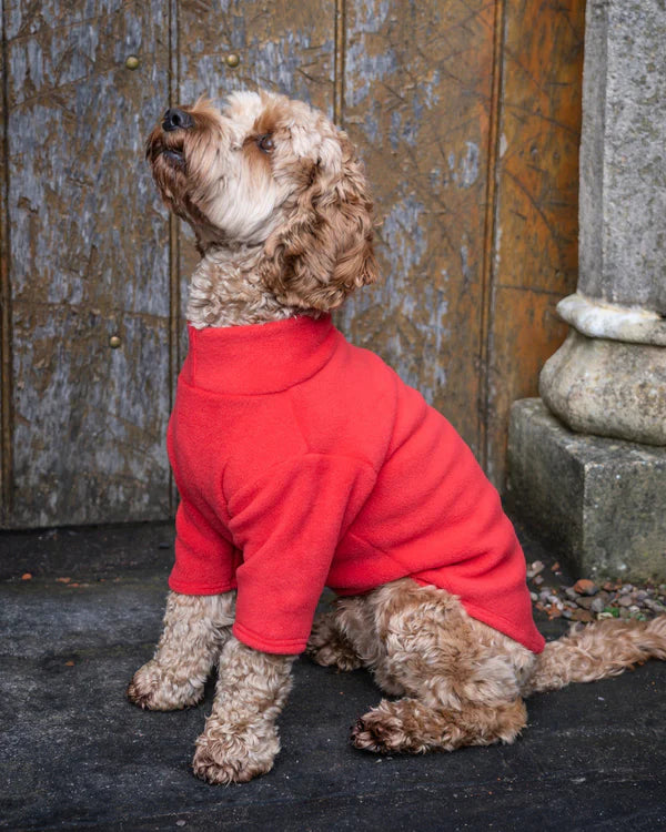 Pawsome Suits 2-Leg Fleece Dog Suit - Red