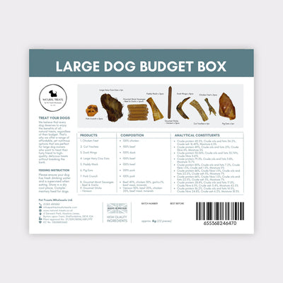 Natural Delights for Large Dogs - Our Budget Box