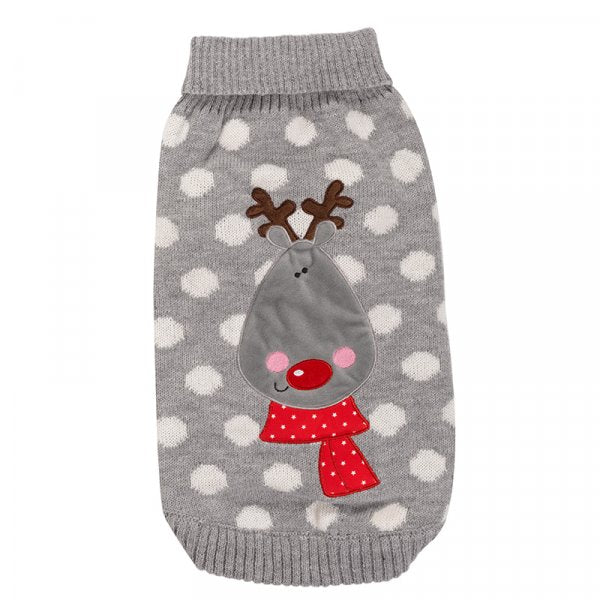 Festive Polka Rudolph Jumper from Zoon
