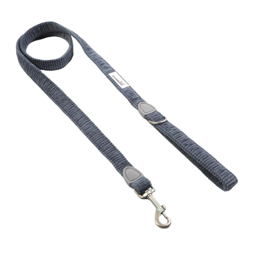 Doodlebone Dinky Dog Snappy Lead - Blue Cord