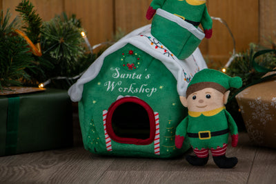 Santa's Workshop with Elves Festive Dog Toy by Ancol