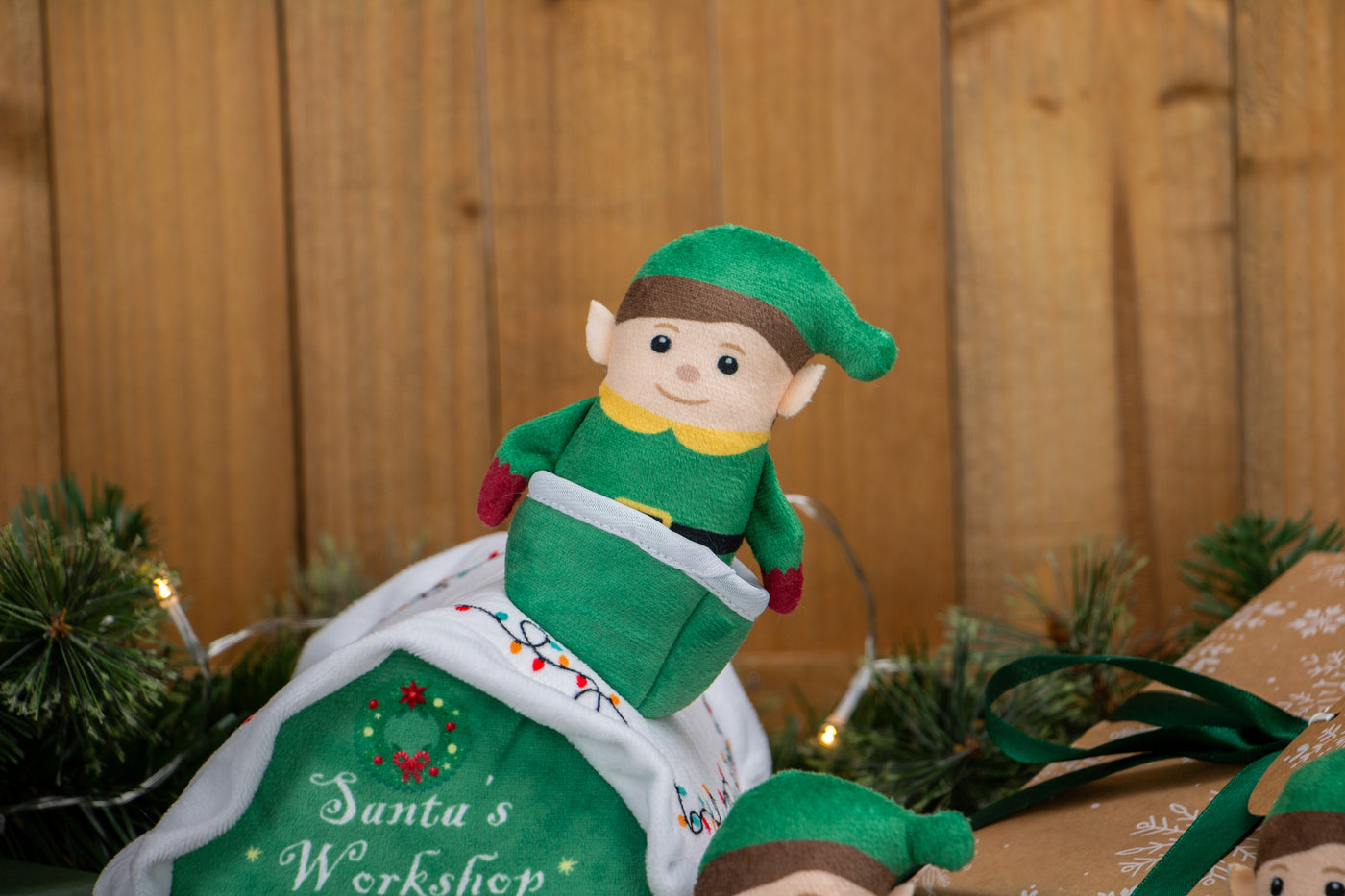 Santa's Workshop with Elves Festive Dog Toy by Ancol