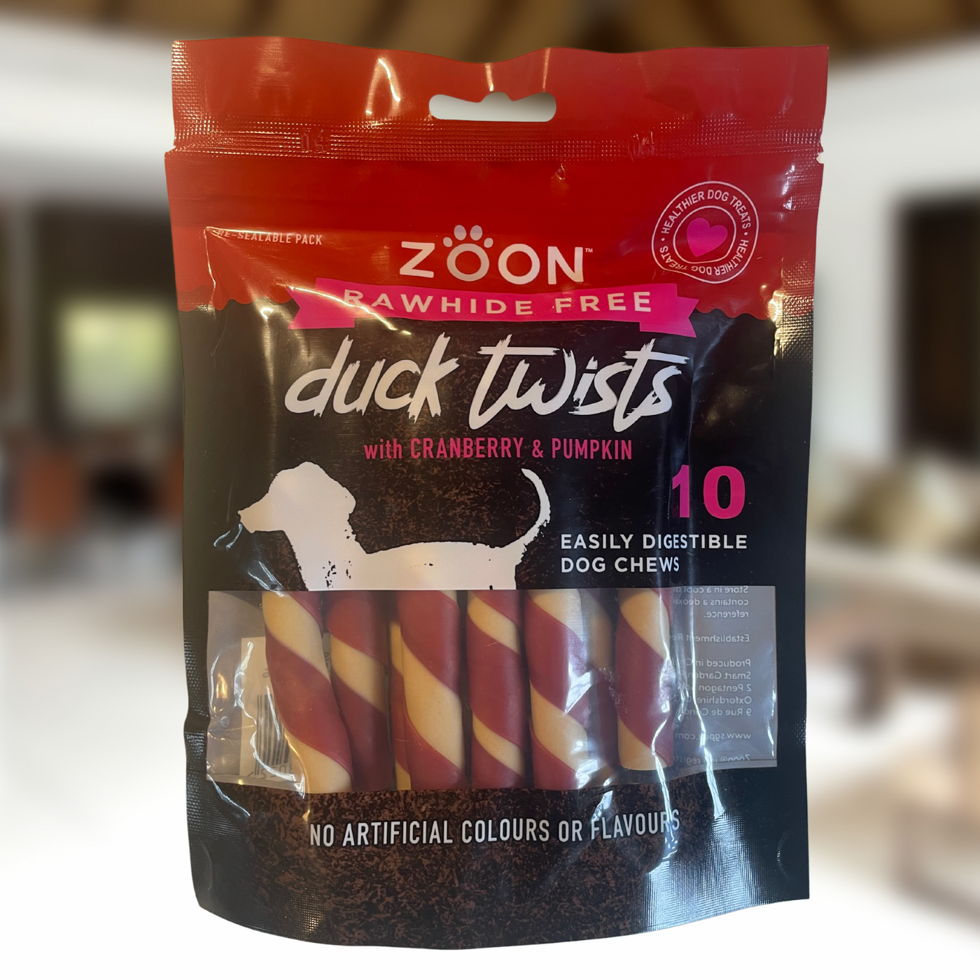 Zoon Rawhide Free Duck, Cranberry & Pumpkin Twists