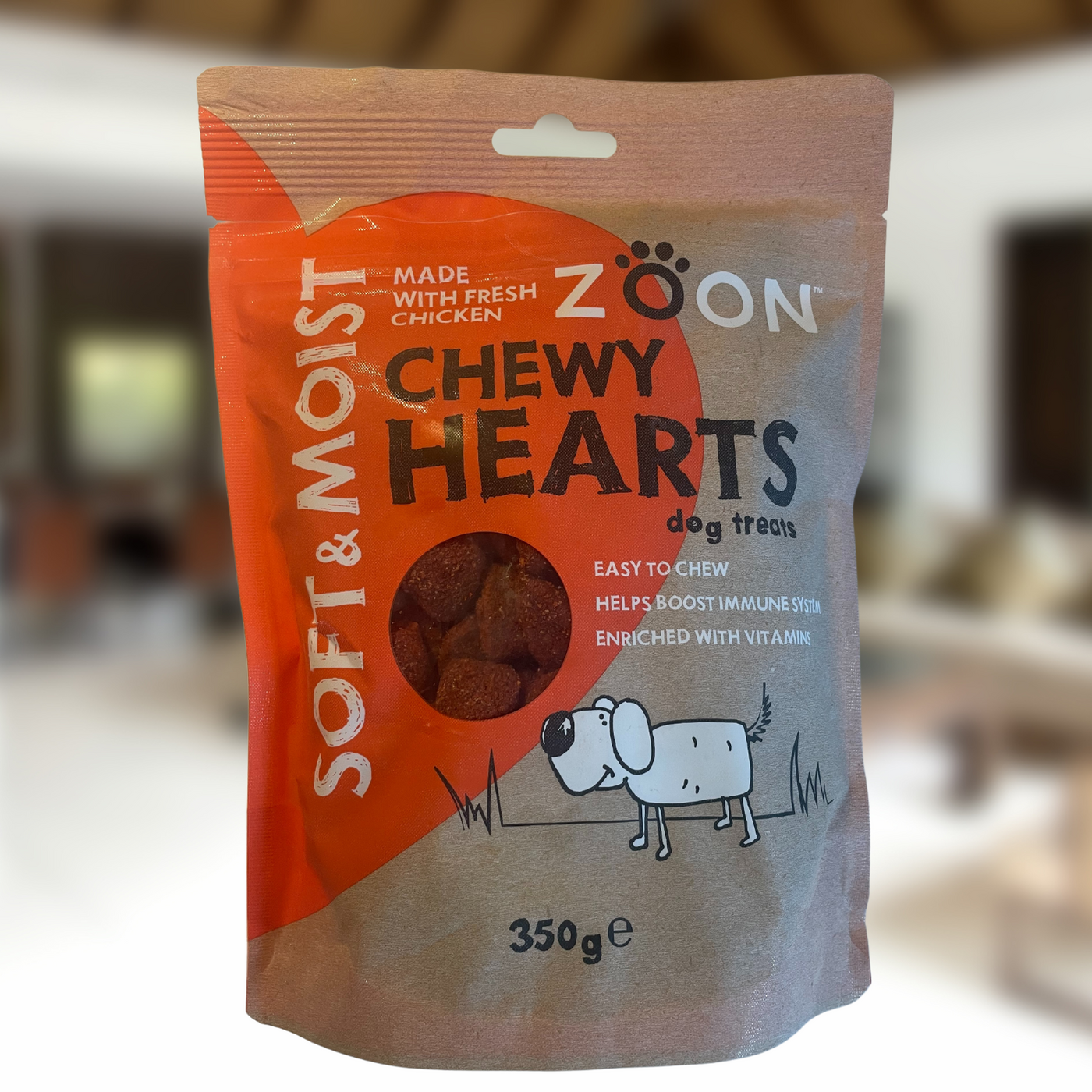 Zoon Soft & Moist Chicken Chewy Hearts