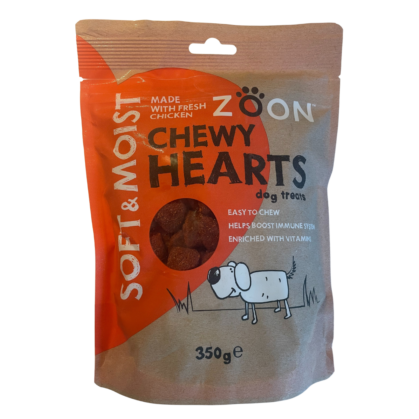 Zoon Soft & Moist Chicken Chewy Hearts