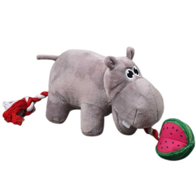 Zoon Hippo Tugga Melon Dog Toy