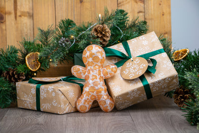 Squeaky Gingerbread Festive Dog Toy by Ancol