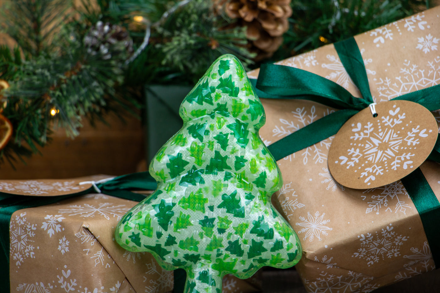 Squeaky Christmas Tree Festive Dog Toy by Ancol