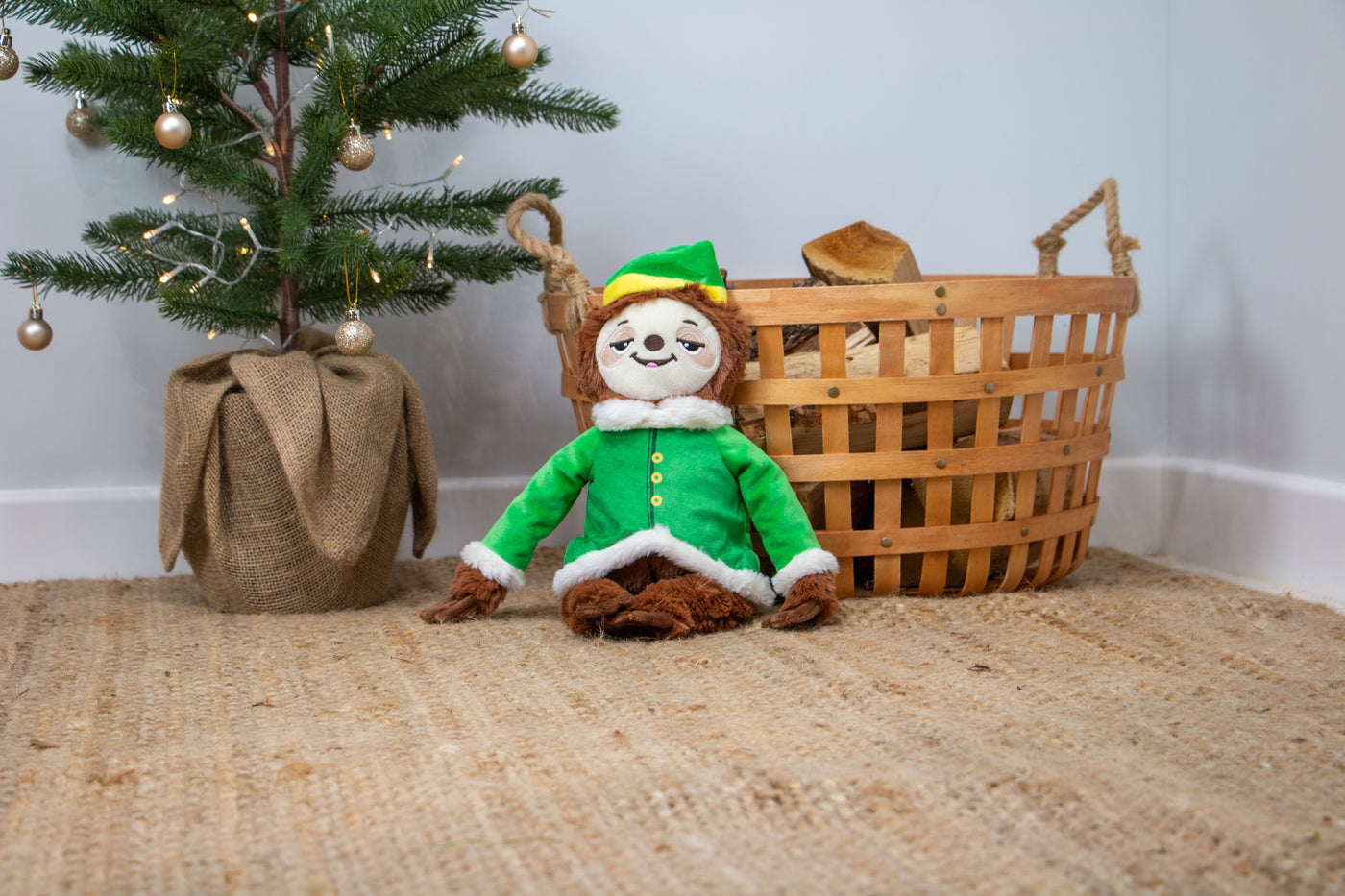 Stevie Sloth Festive Dog Toy by Ancol