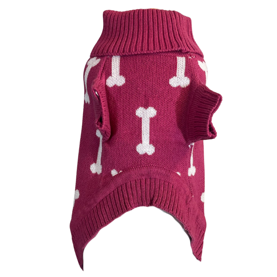 'The Winchmore' - Blush Bone Knit Dog Jumper
