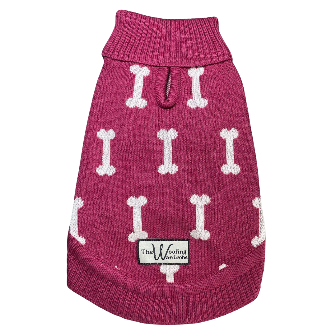 'The Winchmore' - Blush Bone Knit Dog Jumper