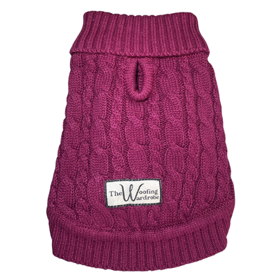 'The Woodbridge' - Burgundy Dog Jumper