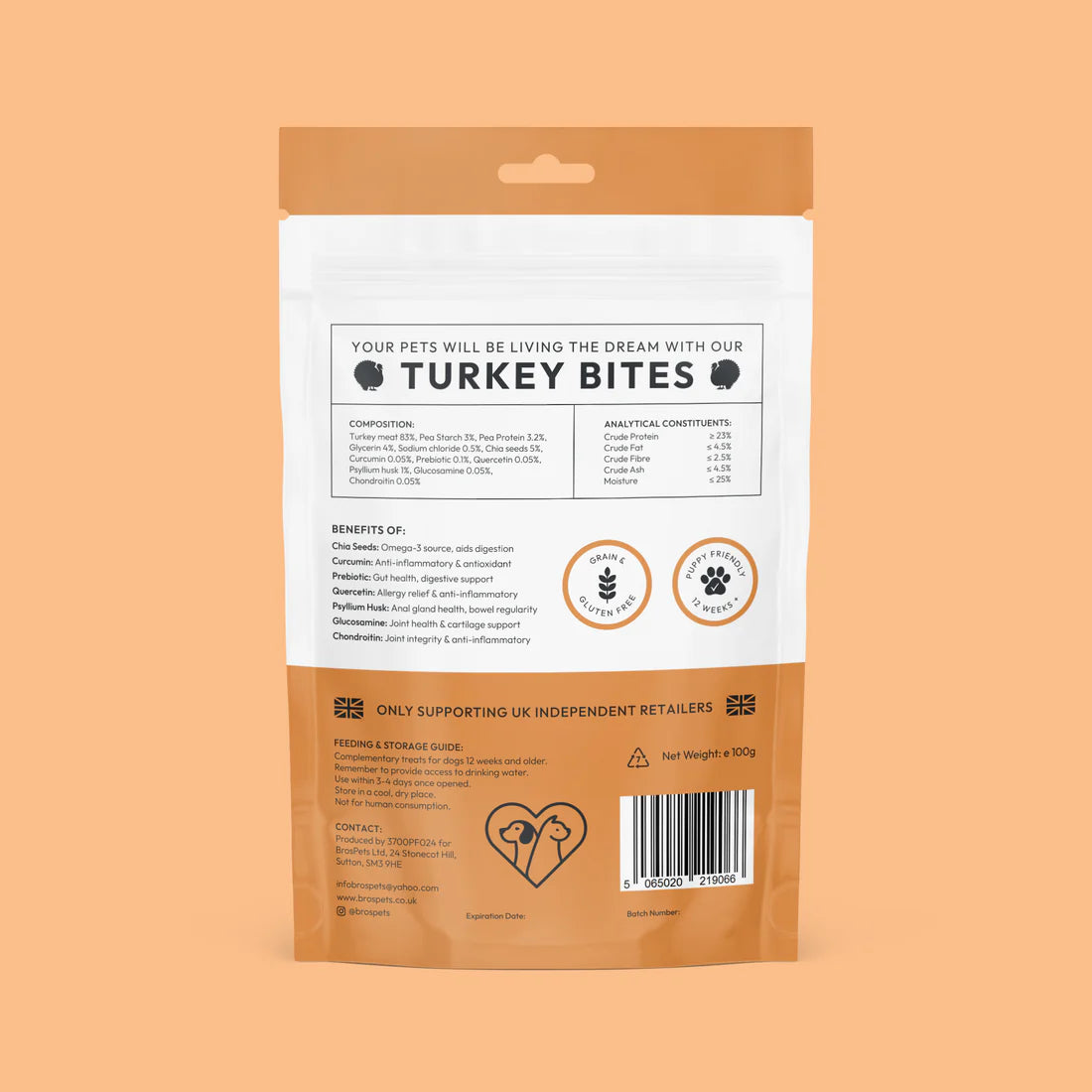 Turkey Bites Treats for Dogs