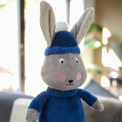 Zoon Bunny Playpal Dog Toy in blue is everything your pooch wants in a toy here at Smiley Myley