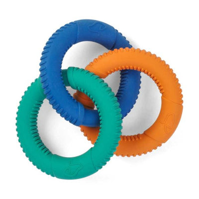 Zoon Rubber Dog Tri-Links Dog Toy is the ideal interactive playtoy for your Dog at Smiley Myley