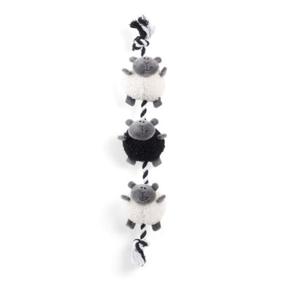 Zoon Tugga Farm Sheep on a rope Dog Toy is everything your pooch wants in a toy at Smiley Myley