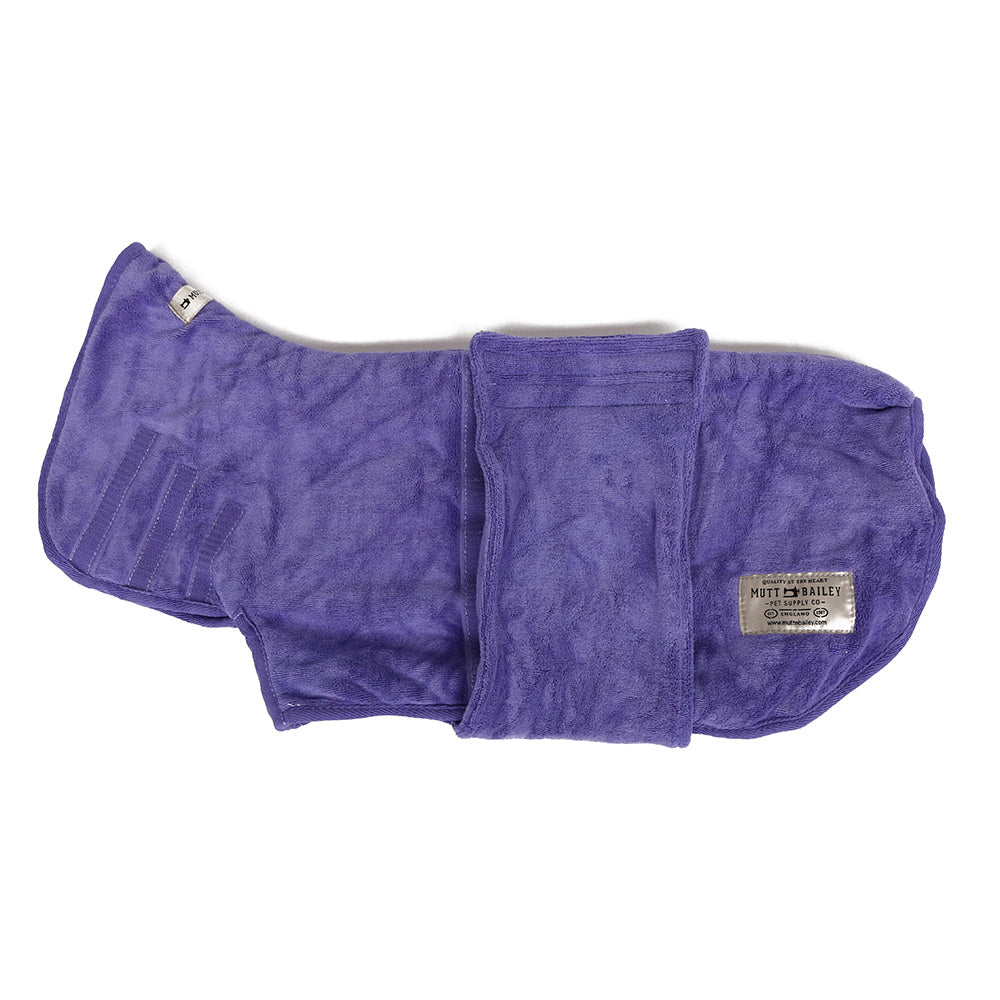 Mutt & Bailey Dog Drying Coat in Heather