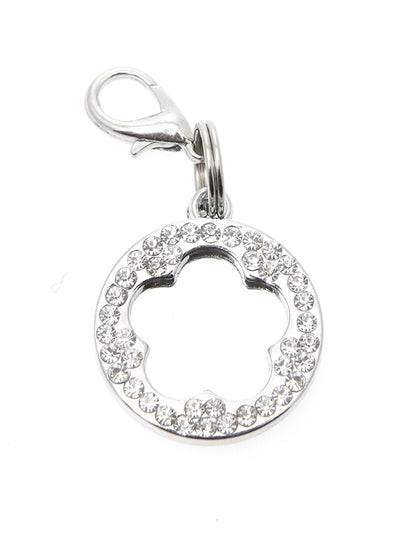 Bone Diamante Dog Collar Charm is encrusted with diamantes and it has a mirror finish