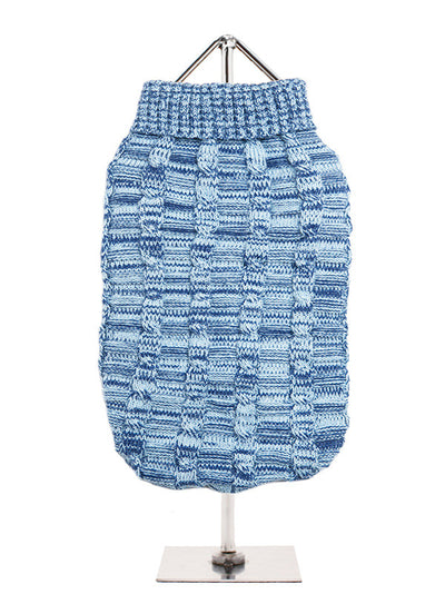 Urban Pup Blue Waffle Textured Knitted Jumper