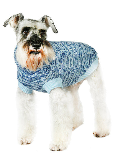Urban Pup Blue Waffle Textured Knitted Jumper