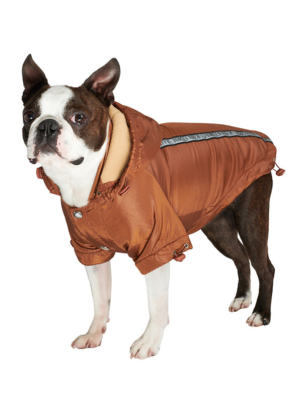 Here at Smiley Myley is our new Bronze Rainstorm Raincoat which will protect your Dog from the rain