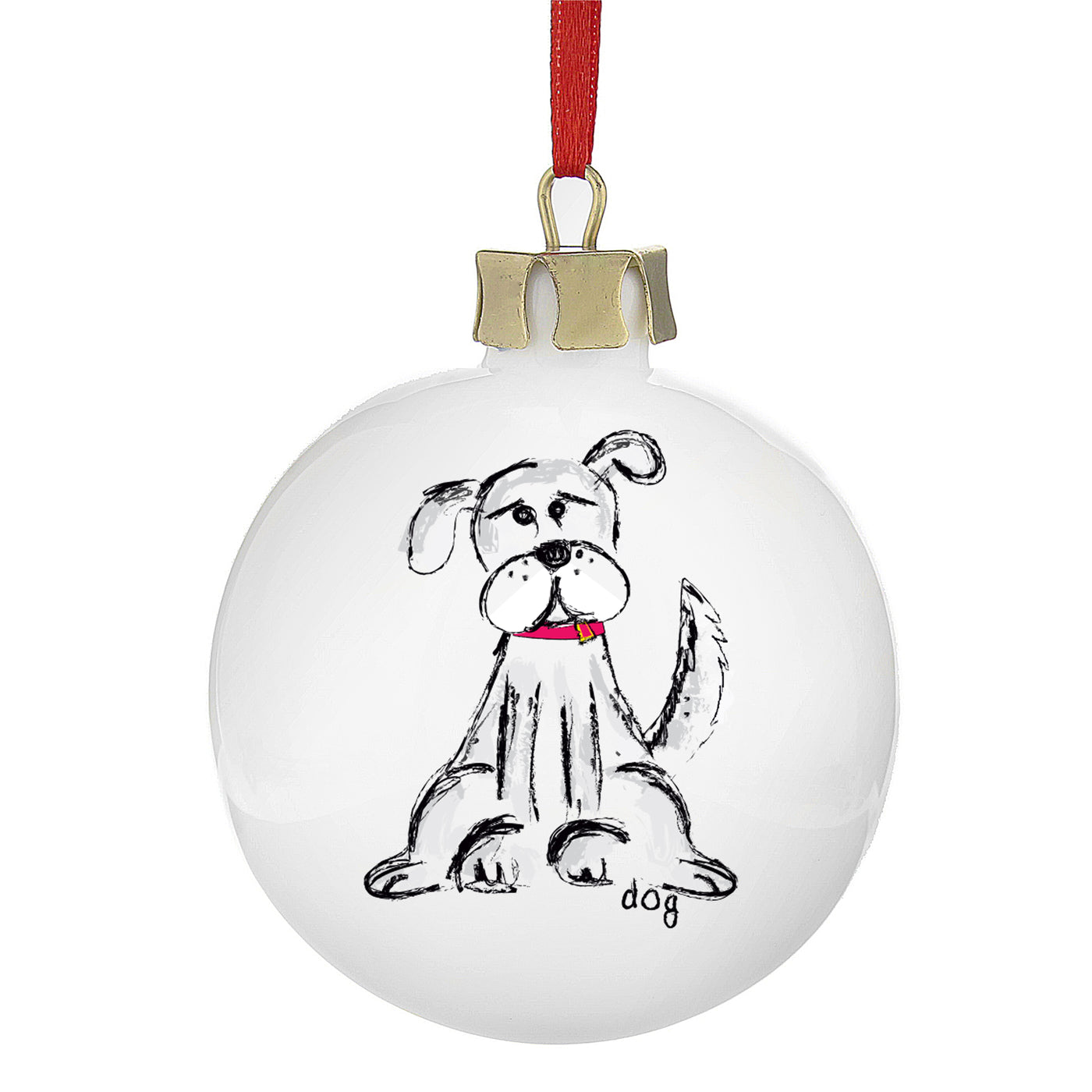 Personalised Christmas Dog Bauble