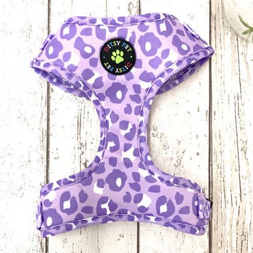 Lilac Leopard Soft Harness by Ditsy Pet