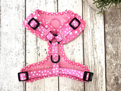 Pink Dotty Soft Harness by Ditsy Pet