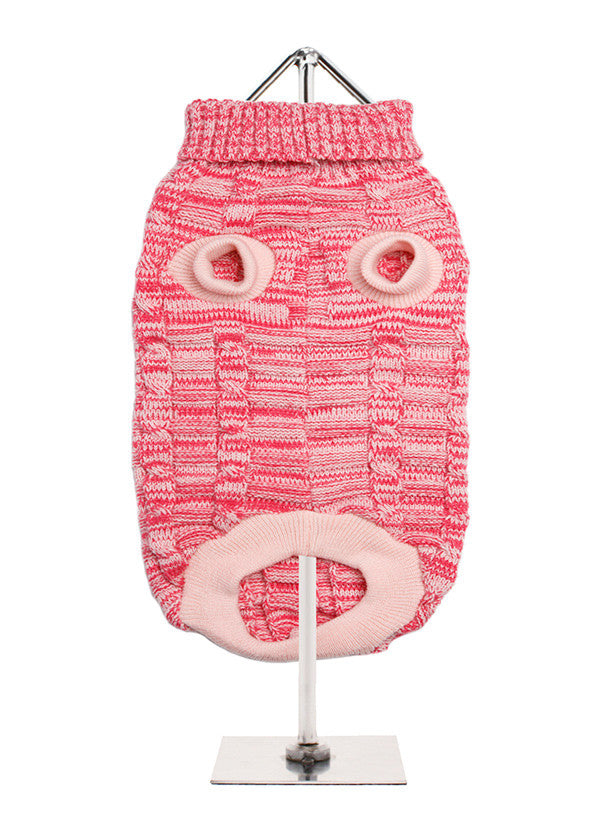 Urban Pup Pink Waffle Textured Knitted Jumper