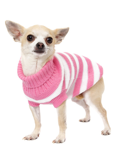 Urban Pup Pink & White Candy Stripe Jumper