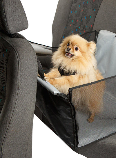 Rear Car Seat Dog Cradle for your pet dog with Smiley Myley