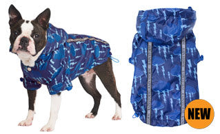 Here at Smiley Myley is our Storm Print Rainstorm Raincoat which will protect your Dog from the rain