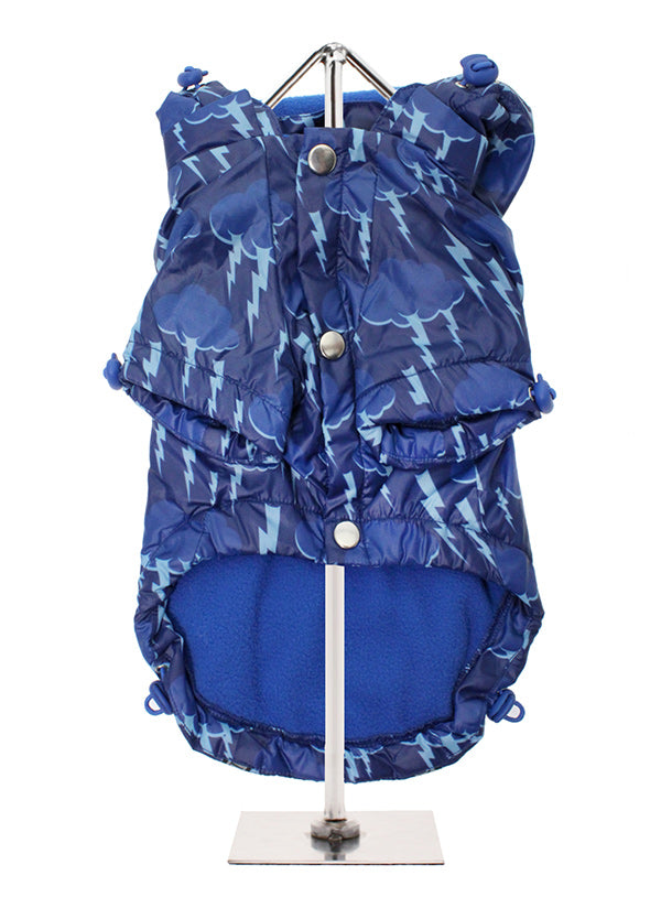 Here at Smiley Myley is our Storm Print Rainstorm Raincoat which will protect your Dog from the rain